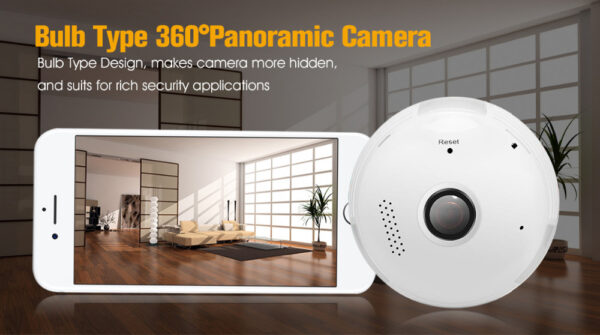 Bulb Camera Lcsee Cctv Security Ip Wireles VR 360 Cameras - Image 2