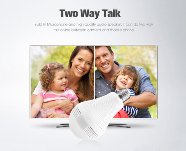 Bulb Camera Lcsee Cctv Security Ip Wireles VR 360 Cameras - Image 9