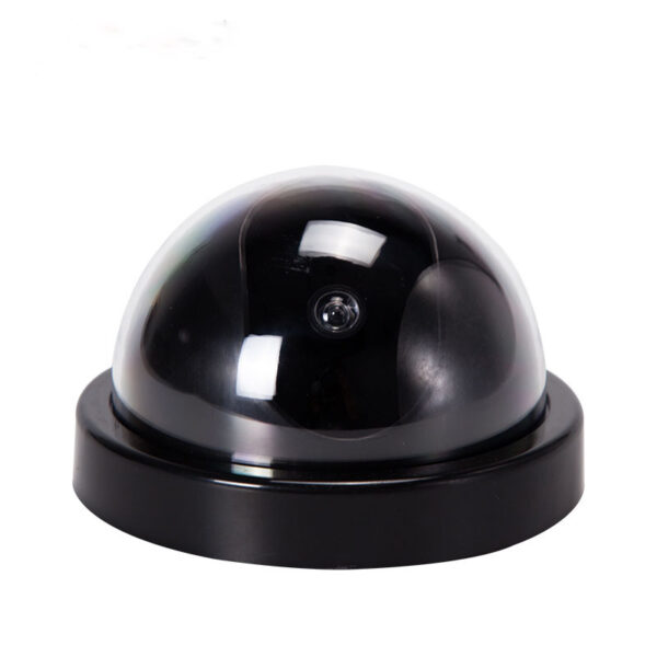 Black Plastic Smart Indoor Outdoor Dummy Home Dome Fake CCTV Security Camera With Flashing Red LED Light - Image 9