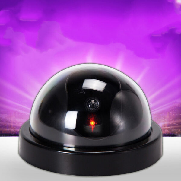 Black Plastic Smart Indoor Outdoor Dummy Home Dome Fake CCTV Security Camera With Flashing Red LED Light - Image 10