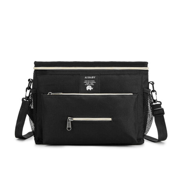Baby Stroller Bag, Multifunctional Diaper Storage Bag, Diagonal Insulation, Large Capacity - Image 5