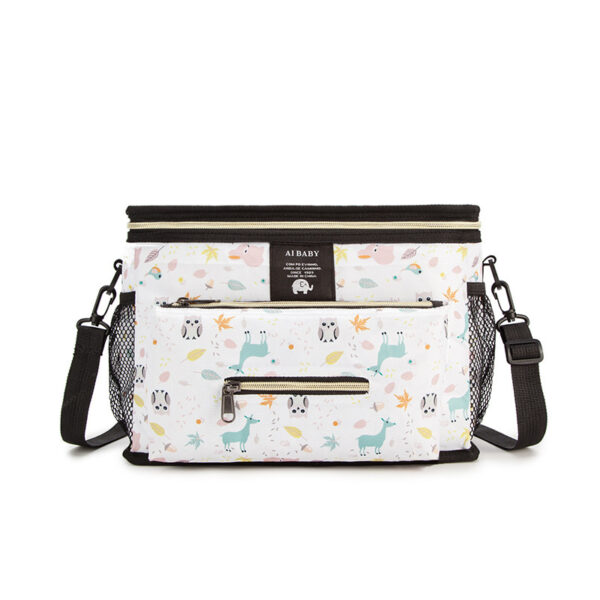 Baby Stroller Bag, Multifunctional Diaper Storage Bag, Diagonal Insulation, Large Capacity - Image 10