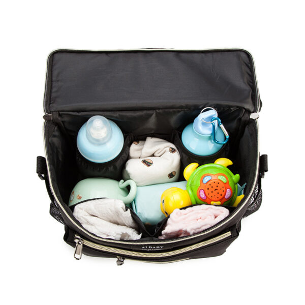 Baby Stroller Bag, Multifunctional Diaper Storage Bag, Diagonal Insulation, Large Capacity - Image 4