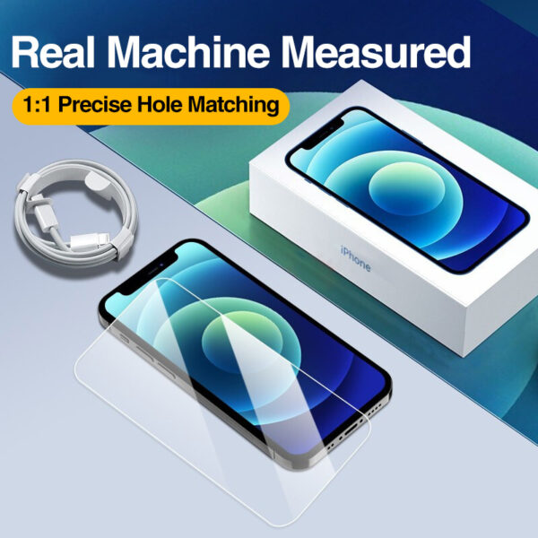 Compatible With Apple, 4Pcs Full Cover Tempered Glass For  12 Pro Max Screen - Image 5