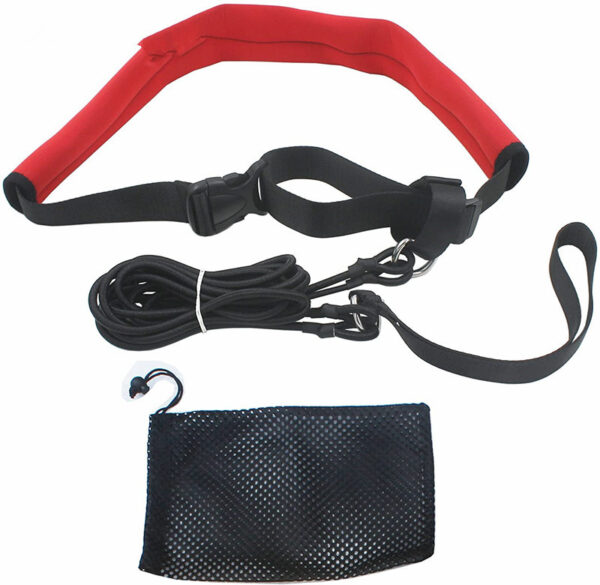 Cross-Border Swimming Resistance Strength Training Equipment Elastic Rope Swimming Training Belt Set Swimming Equipment - Image 2