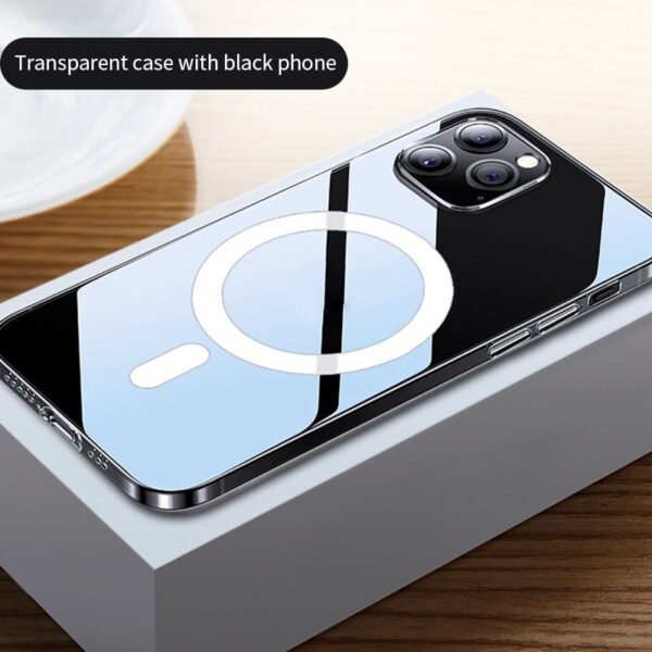 12 Magnetic Phone Case Anti-drop Transparent Protective Cover - Image 4
