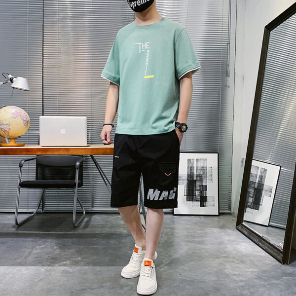 Summer New Men''s Hip-hop, Korean Style Short Sleeve T-shirt, Loose And Casual, With Sportswear - Image 6