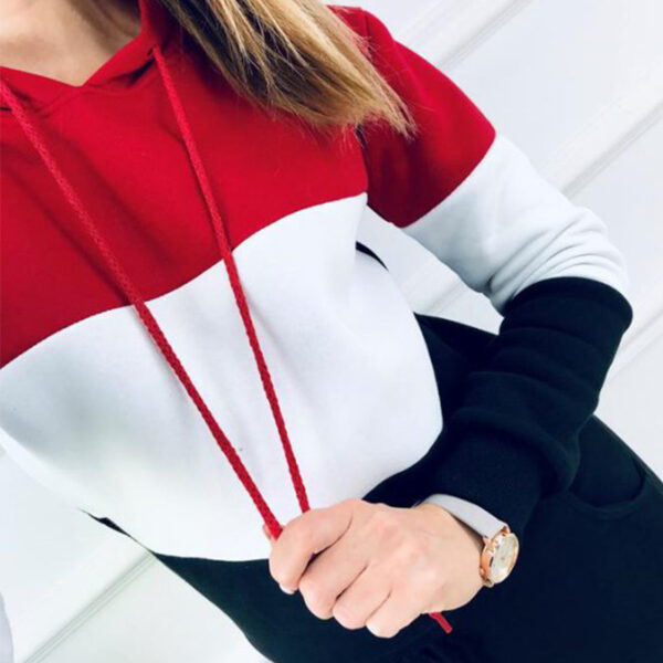 Women's Sportswear Women's Sportswear Fashion Autumn Hooded Casual Suit Tracksuit Women - Image 7