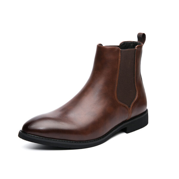 Autumn And Winter Fleece-lined Men's Plus Size Fashion Short Boots - Image 5