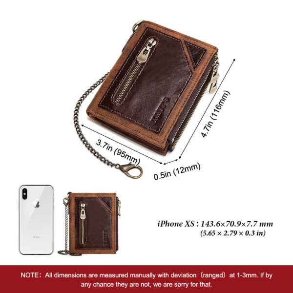 Men's Wallet Anti-theft Swiping RFID Leather Wallet Multifunctional - Image 4