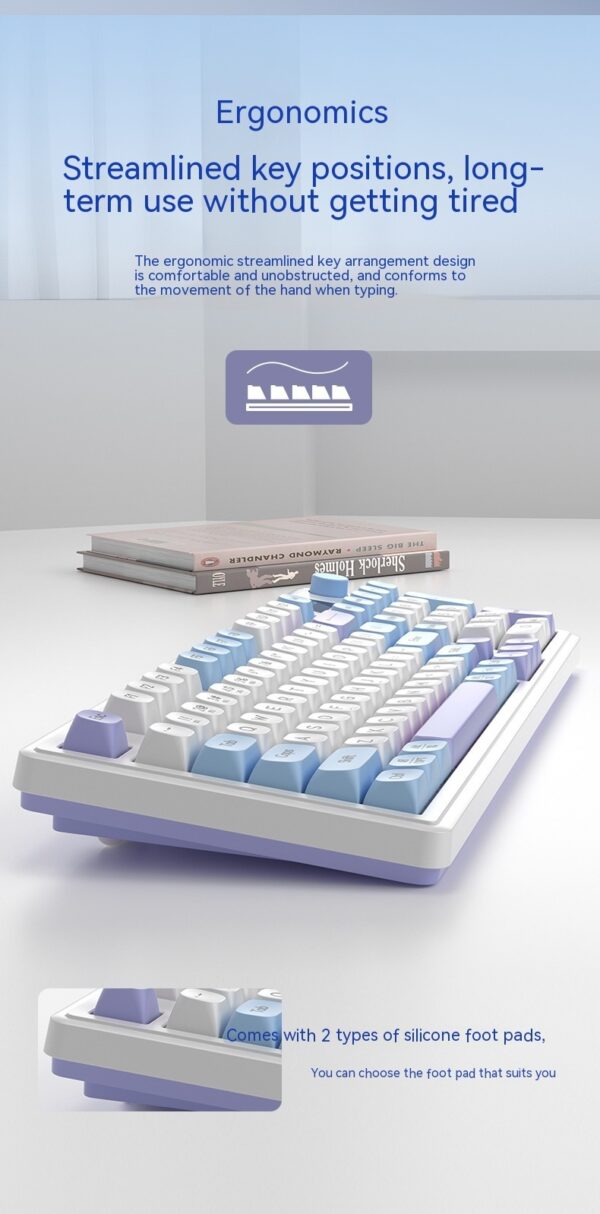 Wireless Bluetooth Mute Keyboard E-sports Office Keyboard - Image 9