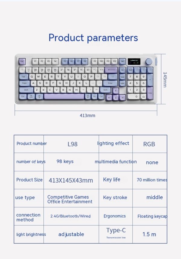 Wireless Bluetooth Mute Keyboard E-sports Office Keyboard - Image 4