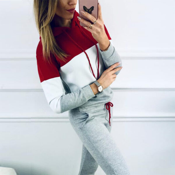 Women's Sportswear Women's Sportswear Fashion Autumn Hooded Casual Suit Tracksuit Women - Image 6
