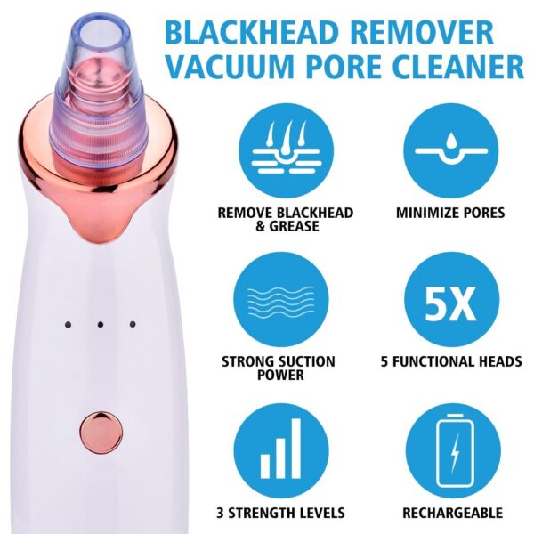 Blackhead Instrument Electric Suction Facial Washing Instrument Beauty Acne Cleaning Blackhead Suction Instrument - Image 6