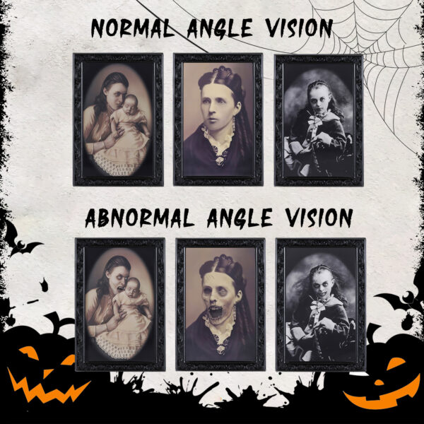 Halloween Decoration 3D Changing Face Moving Picture Frame Portrait Horror For Horror Party Decors Home Decorations - Image 5