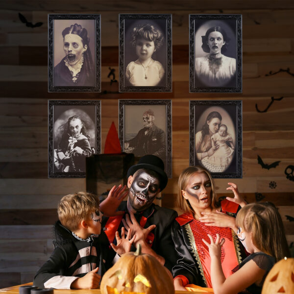Halloween Decoration 3D Changing Face Moving Picture Frame Portrait Horror For Horror Party Decors Home Decorations - Image 8