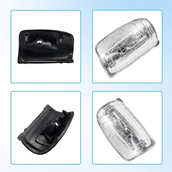 FOR FORD TRANSIT MK8 WING MIRROR INDICATOR LENS COVER LEFT   RIGHT SET 2014 ONWA - Image 7