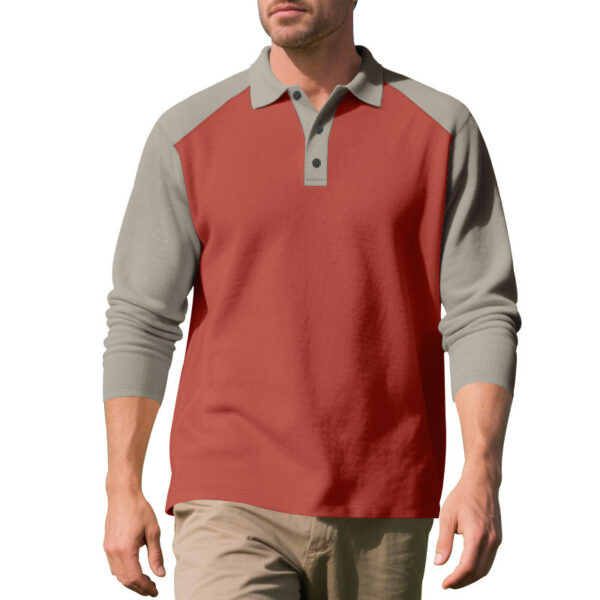 Golf Lapel Long-sleeved T-shirt Bottoming Shirt - Image 5