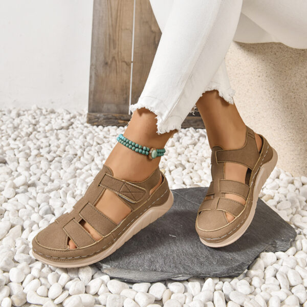 Harajuku Roman Closed Toe Fashion Platform Sandals For Women - Image 7