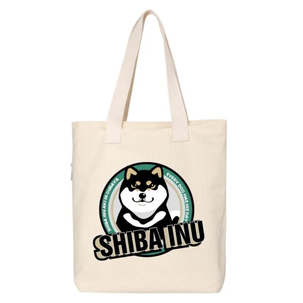 Shiba Inu Male And Female Shoulder Bag Canvas Large Capacity - Image 8