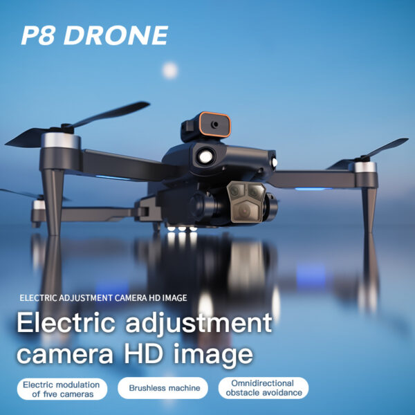 P8 Pro HD Aerial Photography Five Lens Obstacle Avoidance Drone Automatic Return GPS Quadcopter Remote Control Airplane GPS Positioning - Image 3