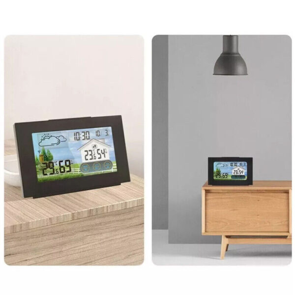 Wireless Weather Station Clock Digital Thermometer Temperature Indoor&Outdoor. - Image 3