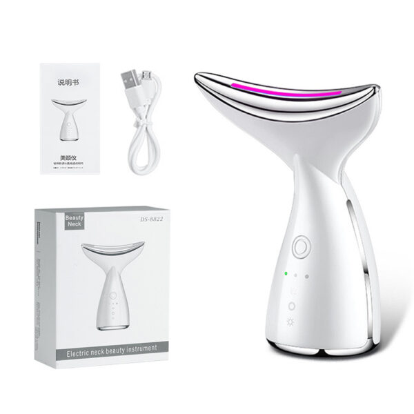 EMS Microcurrent Neck Face Beauty Device With 3 Colors LED Photon Therapy Skin Tighten Reduce Double Chin Face Lifting Devices - Image 7