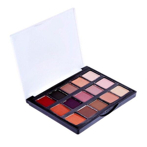 Palette Matte Eyeshadow Pallete Glitter Powder Eye Shadow Earth Shadow Brush Set - Image 5