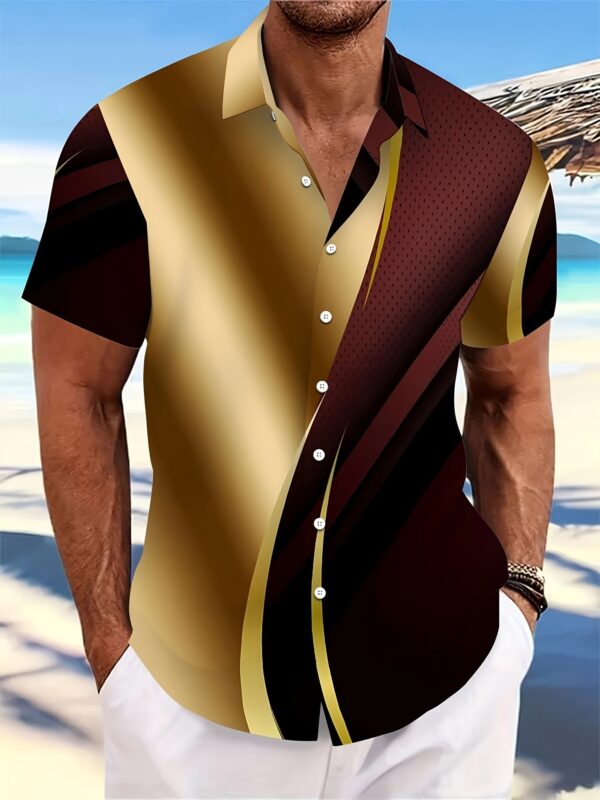 Men's T-shirt Color Series 3D Printed Short Sleeve - Image 6
