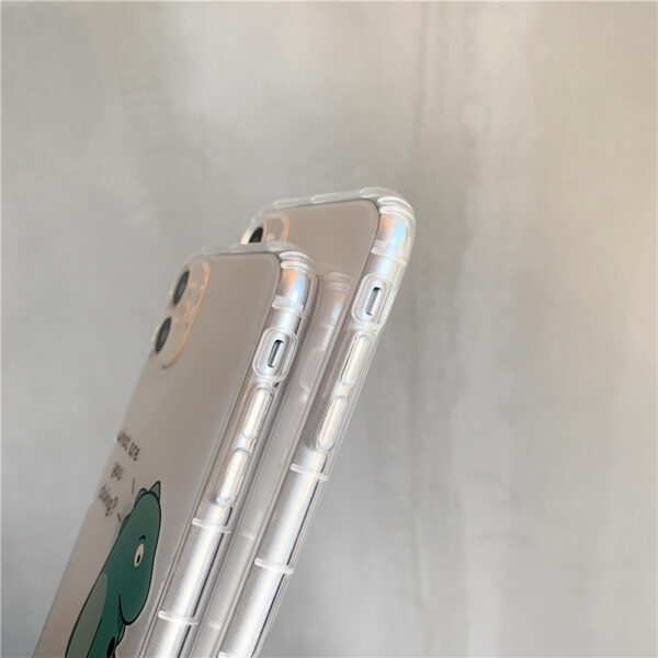 Simple Transparent Airbag Anti-fall Mobile Phone Case Protective Cover For Cute Couples - Image 4