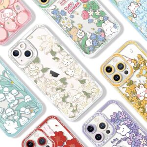 Flowers Rabbit Phone Case Protection Anti-fall