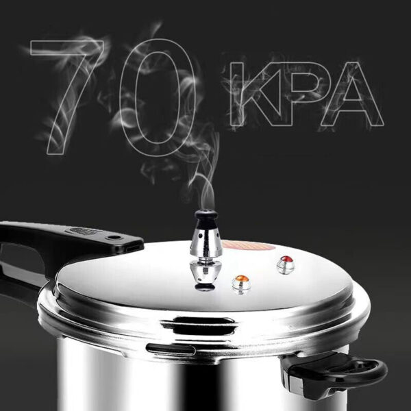 5L Aluminium Pressure Cooker Quick With Lid Latch Indicator Explosion-Proof - Image 6