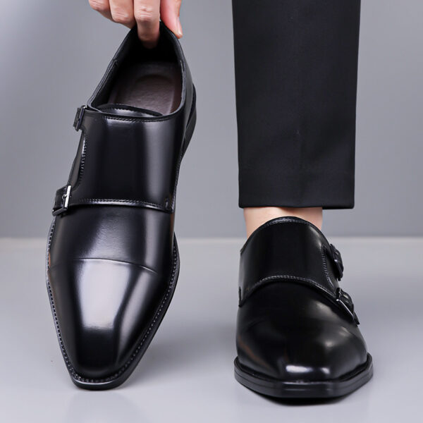 Leather Shoes Men's Business Shoes Oxford - Image 4