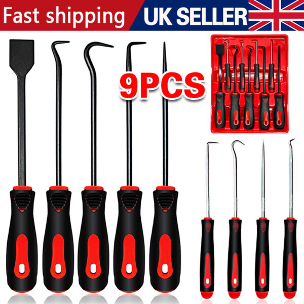 9PCS Profession Scraper Hook And Pick Tool Set O Ring Seal Removal Set&Mini Hook - Image 8