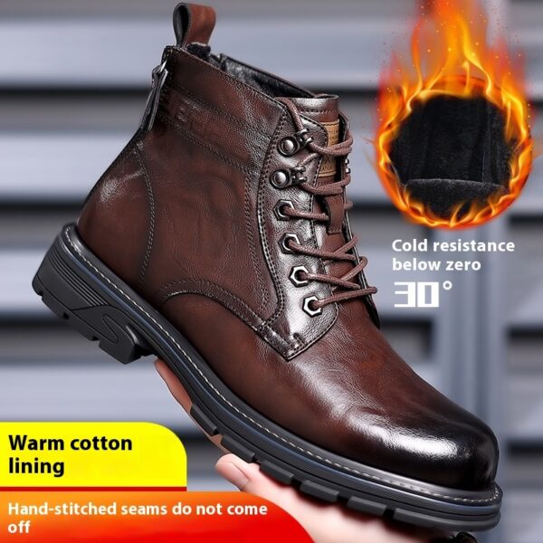 British Style All-matching Work Clothes Ankle Boots Fashion Haulage Motor Leather Boots - Image 8