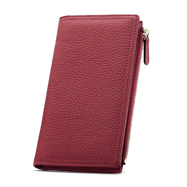 Women's Cowhide Anti-magnetic Anti-theft Long Wallet - Image 5