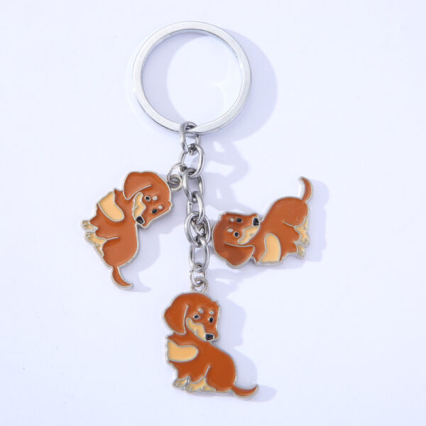 American Style Pet Dog Wax Metal Keychains - Image 6