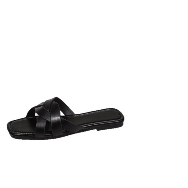 One-word Trawl Red Beach Roman Sandals - Image 3