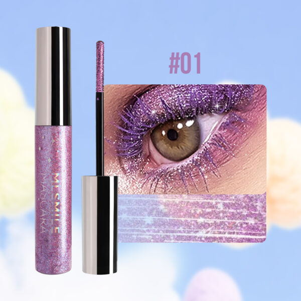 Color Mascara Pearlescent Thin And Glittering Waterproof Not Smudge - Image 9