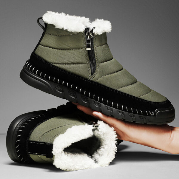 Plus Size Snow Boots Men's Outdoor Thickened Warm - Image 4
