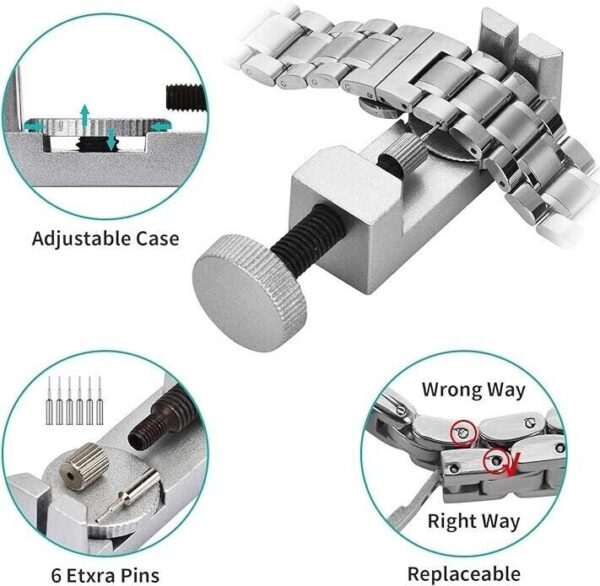 Watch Repair Tool Set 149pcs Professional Watch Repair Kit Spring Bar Tool Set - Image 2