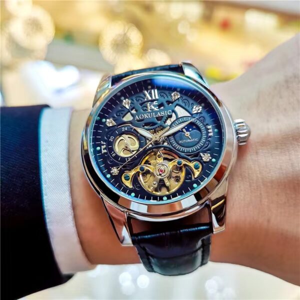 Automatic Mechanical Watch Vintage Men's Waterproof Luminous - Image 7