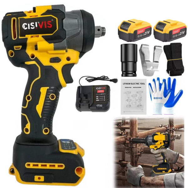 The Impact Wrench Has Two Electric And One Charging Legs - Image 8