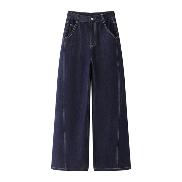 Spring And Autumn New High Waist Slimming And Straight Jeans For Women - Image 7