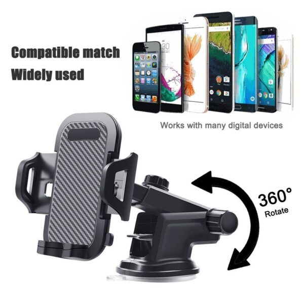 Universal Car Mobile Phone Holder Windscreen Dashboard GPS Stand Cradle UK - Image 9