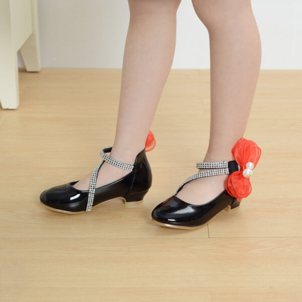 Little High-heeled Big Kids Princess Shoes - Image 2