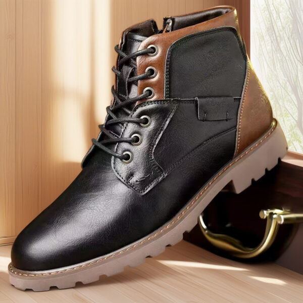 Male Martin Boots Leisure Plus Size Zip Ankle Boots - Image 3