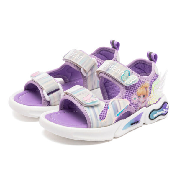 Harpy Bear Kids'' Shoes  Sunshine Princess Shoes Girls'' Sandals Cute Cartoon Breathable Slippers - Image 3