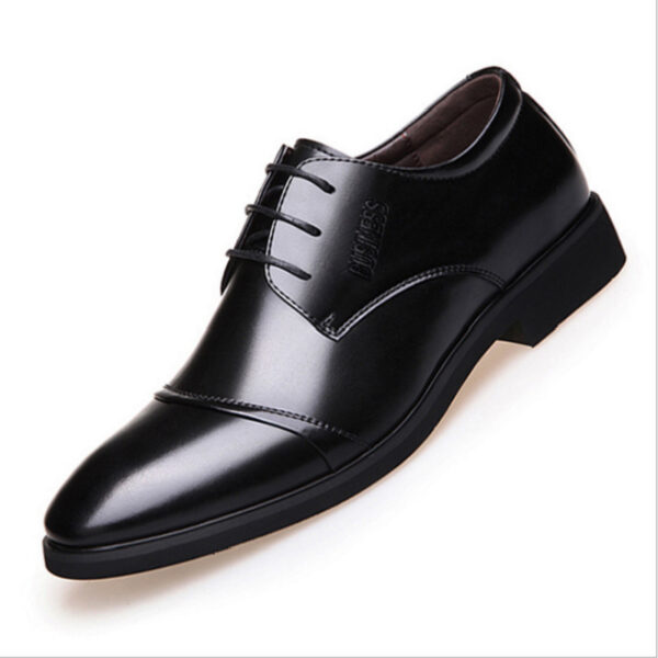 Men's Shoes Plus Size Business Formal Wear Leather Shoes Breathable Lace Up - Image 4
