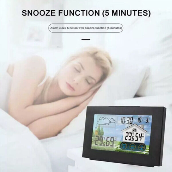 Wireless Weather Station Clock Digital Thermometer Temperature Indoor&Outdoor. - Image 8